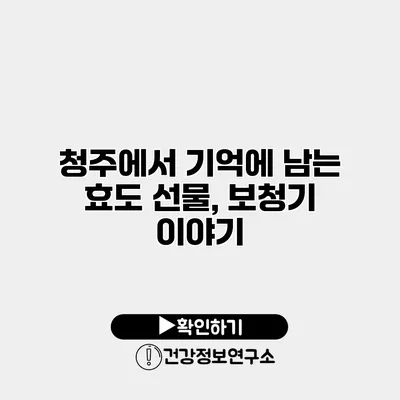 청주에서 기억에 남는 효도 선물, 보청기 이야기