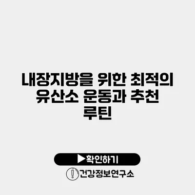 내장지방을 위한 최적의 유산소 운동과 추천 루틴